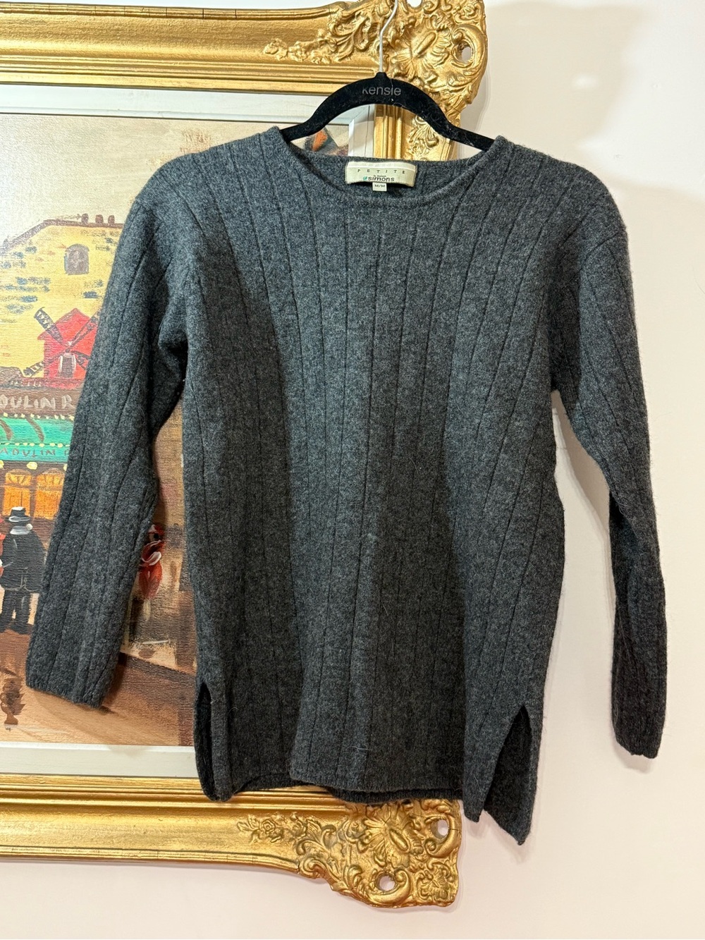 Vintage Simons Sweater Lamb wool Grey